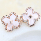 JNU-E  Rose Gold Cover Earrings