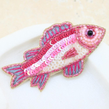 JNY-B  Pink Fish Brooch