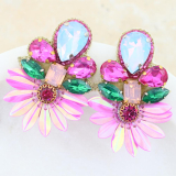 JOI-E Earring Pink Flower Multi