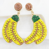 JOO-E  Banana Beaded Earrings