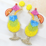 JOS-E  Cocktail Beaded Earrings