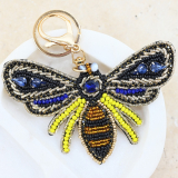 Bee Beaded Keyring