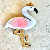 Flamingo Brooch - Acrylic