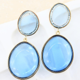 Blue Gem Earrings