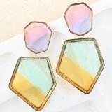 Pastel Rainbow Gem Earrings