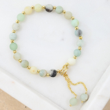Stone Bracelet - Aqua Jade