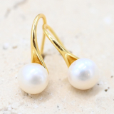 Elegant Pearl Hook Earrings