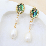 Pearl and Opal Earrings