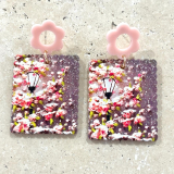 Acrylic Flowers Earrings