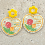 Acrylic Flower Earrings