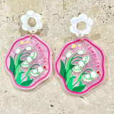 Acrylic Flower Earrings