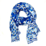 Stained Glass Scarf - Blue