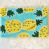 Pineapple Beaded Clutch