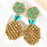 Beaded  Pineapple Earrings