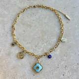 Blue Charm Necklace 