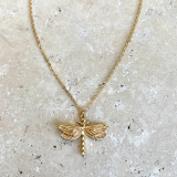 Dragonfly Necklace - Gold