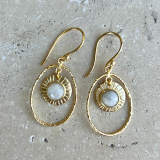 Handcrafted Gold Fine Drop Earrings