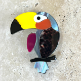 Toucan Brooch - Acrylic