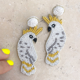 Cockatoo Beaded Earrings