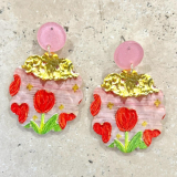 Acrylic Flowers Earrings