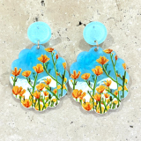 Acrylic Flowers Earrings