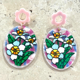 Acrylic Flower Earrings