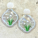 Acrylic Flower Earrings