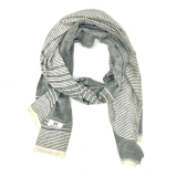 Block Colour Scarf - Grey