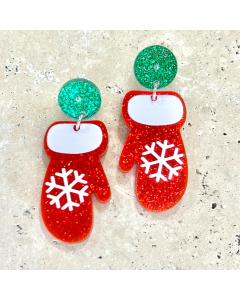 Acrylic Mittens earrings