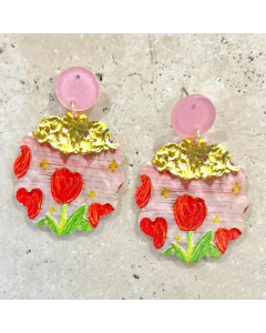 Acrylic Flowers Earrings