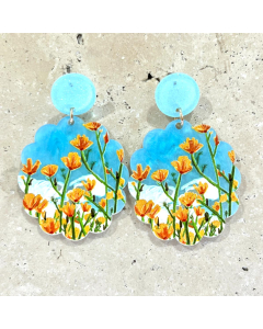 Acrylic Flowers Earrings