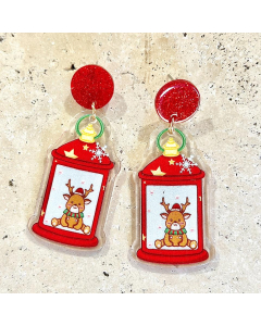 Acrylic Christmas Earrings