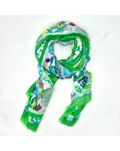 Artists Scarf - Green Mix