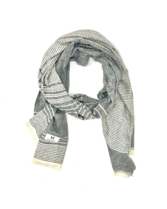 Block Colour Scarf - Grey