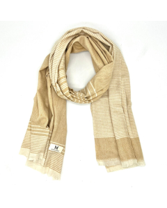 Block Colour Scarf - Light Brown