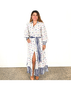  Birds of a Feather "Sydney" Belted Maxi Dress