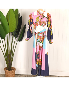 Super Bloom Megan Maxi Long Sleeve Dress