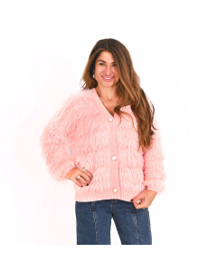 Sophie Pink Fluffy Jacket