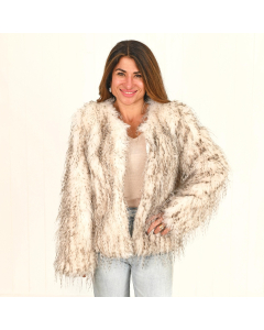 Lucy Peacock Fur Jacket