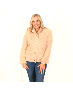 Brooklyn Pink button up jumper