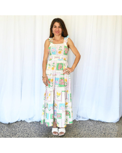 Queen Bee Messenger "Julie" Maxi Dress