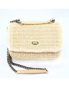 Raffia Tote - Cream