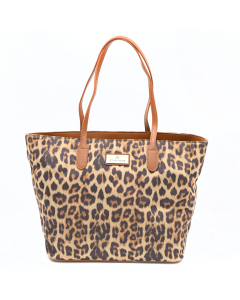 Raffia Handbag - Brown
