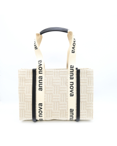 Anna Nova Canvas Handbag Tote - Black 