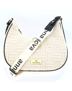 Anna Nova Canvas Saddlebag - Black 