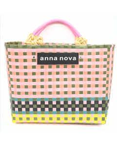 Anna Nova Multi coloured Large Tote - Pink 