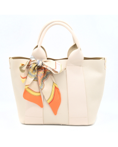Anna Nova Brown Messenger Cream with print scarf