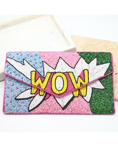 WOW Beaded Clutch