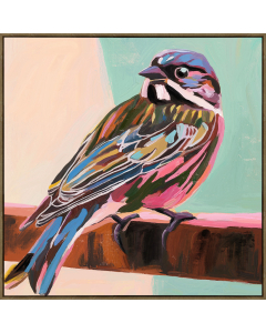 Rainbow bird 100x100cm