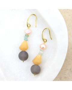 JFV-E  Stone earrings